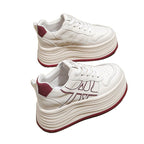 Damen modische Plateau-Sneaker mit einem komfortablen und atmungsaktiven Design