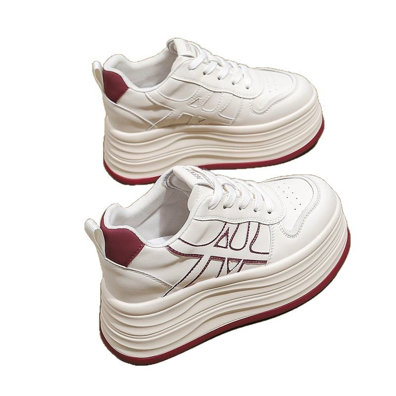 Damen modische Plateau-Sneaker mit einem komfortablen und atmungsaktiven Design