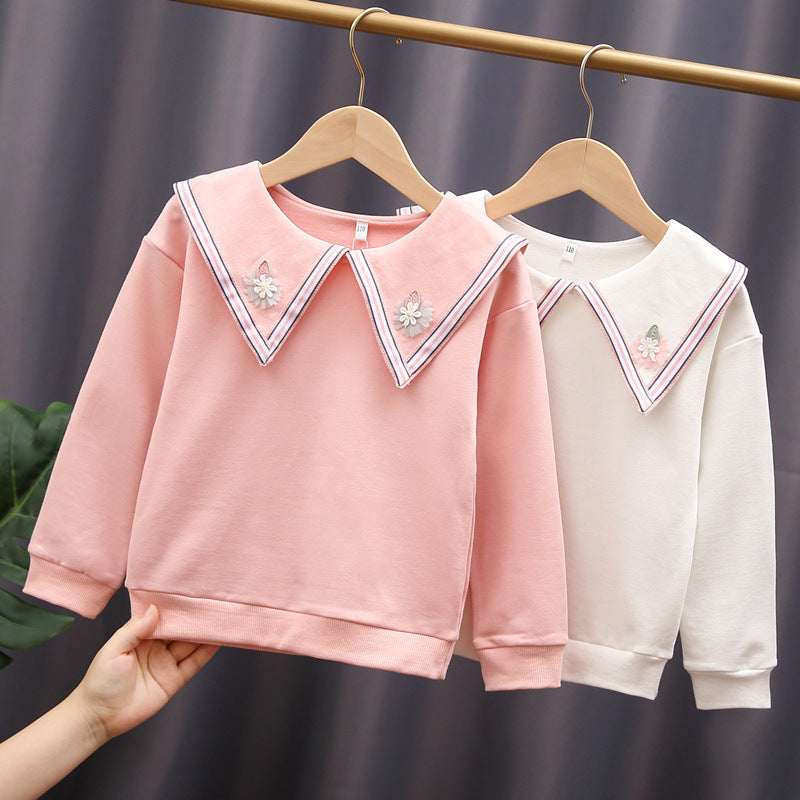 Damen Sweatshirt mit auffälligem Kragen R&B