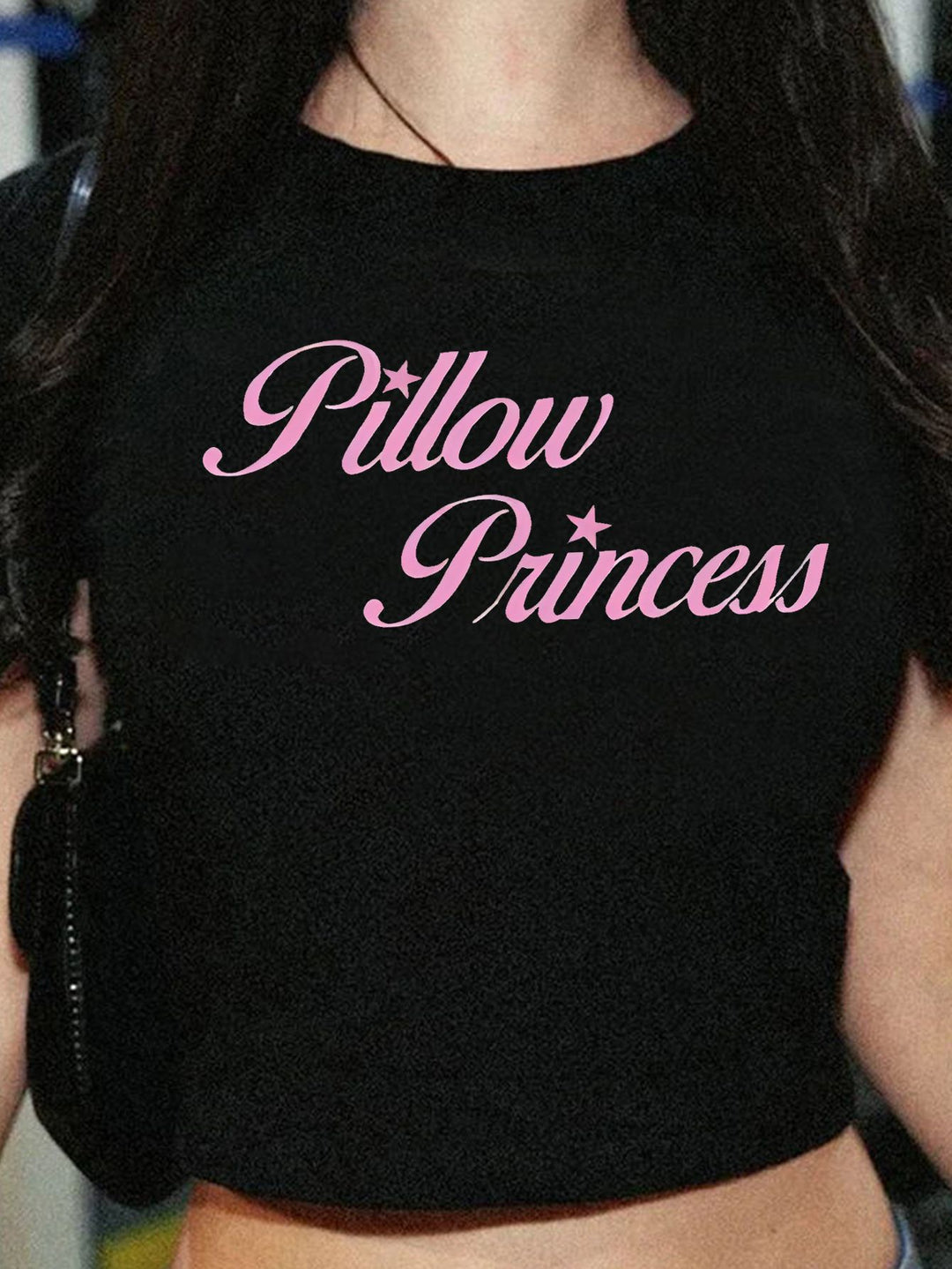 Damen Crop-T-Shirt mit inspirierendem Statementdruck R&B
