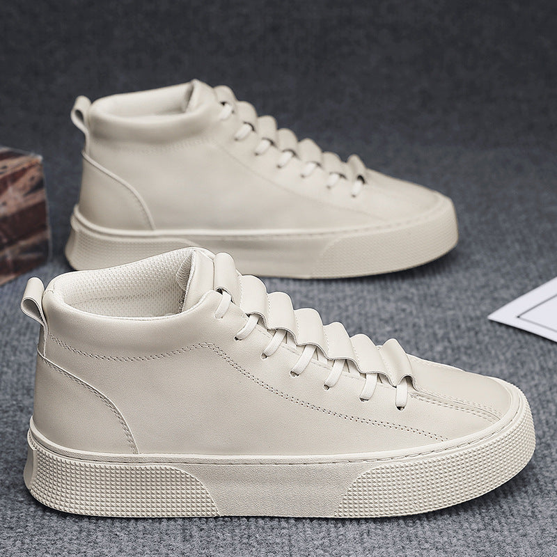 Damen High-Top Sneakers aus hochwertigem Kunstleder mit rutschfester Sohle R&B