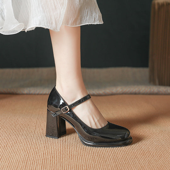 Damen Slingback-Pumps mit elegantem Fesselriemen und komfortablem Blockabsatz Heidi Mode