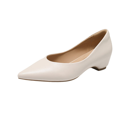 Damen elegante spitze Pumps mit metallic Oberfläche R&B