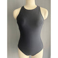 Damen Sportlicher Einteiler Badeanzug mit hohem Kragen und ergonomischem Schnitt R&B