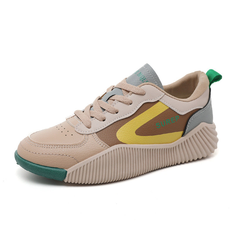 Damen sportliche Sneaker mit stabiler Sohle und atmungsaktiver Oberflächenstruktur R&B