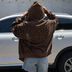 Damen Kapuzenpullover mit modischem Animal-Print R&B