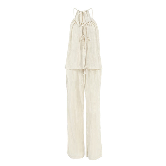 Damen luftiges Blusenkleid mit verstellbaren Trägern und Rüschendetails R&B
