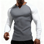 Herren Langarmshirt mit innovativem Strukturdesign R&B