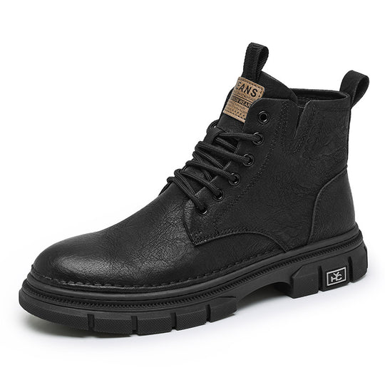 Damen Robuste Lederboots mit rutschfester Gummisohle und dämpfendem Innenfutter R&B