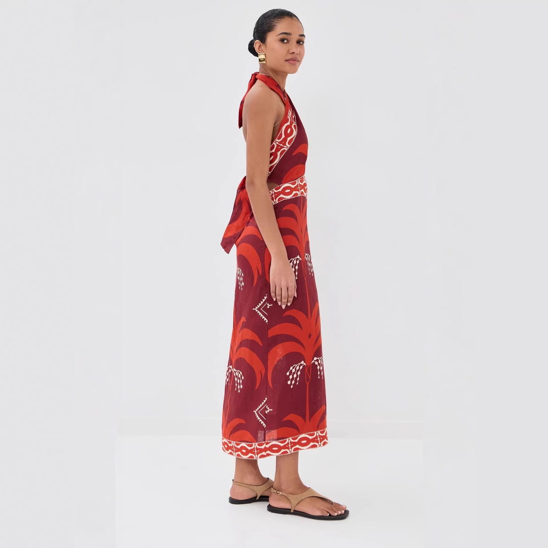 Damen Maxi-Kleid mit exklusivem Boho-Design R&B