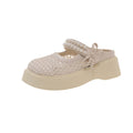 Damen Komfortable und elegante Mules mit Perlverzierung und atmungsaktivem Obermaterial R&B