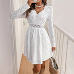 Damen Kleid mit Wellenmuster R&B