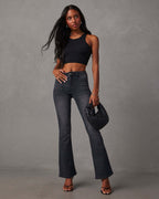 Damen Flared Jeans mit hoher Taille und stylischem Schnitt R&B