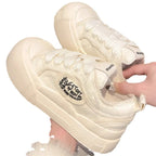 Damen modische Sneaker mit stylischem Fleece-Einsatz R&B