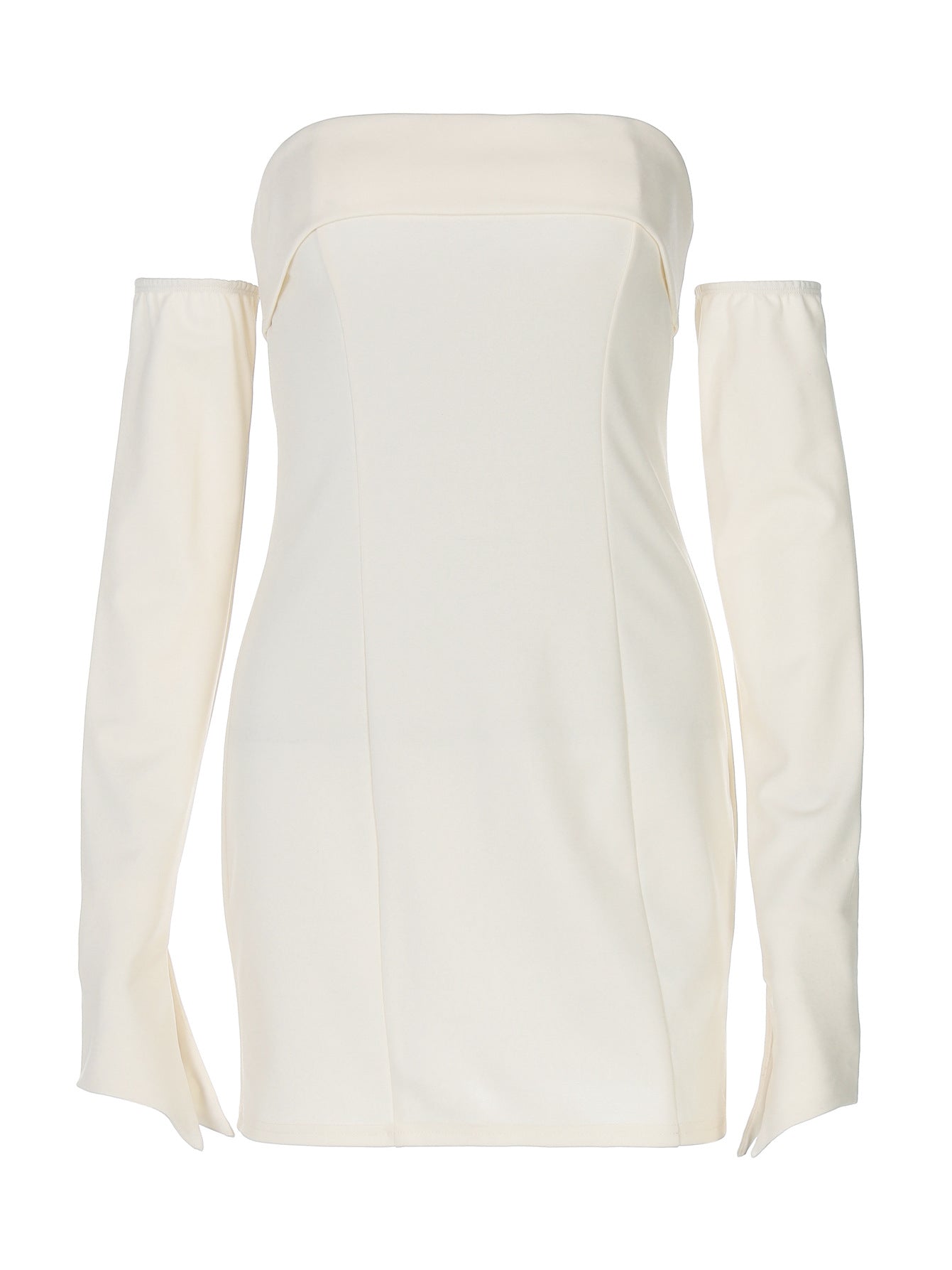 Damen Off-Shoulder Minikleid mit langen Ärmeln und elegantem Schnitt R&B