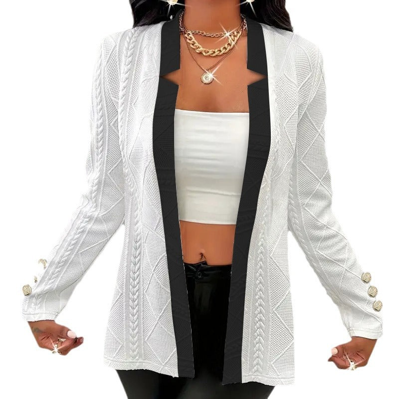 Damen Elegante Blazerjacke mit strukturiertem Design und hochwertigen Knopfdetails R&B