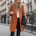 Damen Eleganter Boucle-Trenchcoat R&B