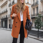 Damen Eleganter Boucle-Trenchcoat R&B