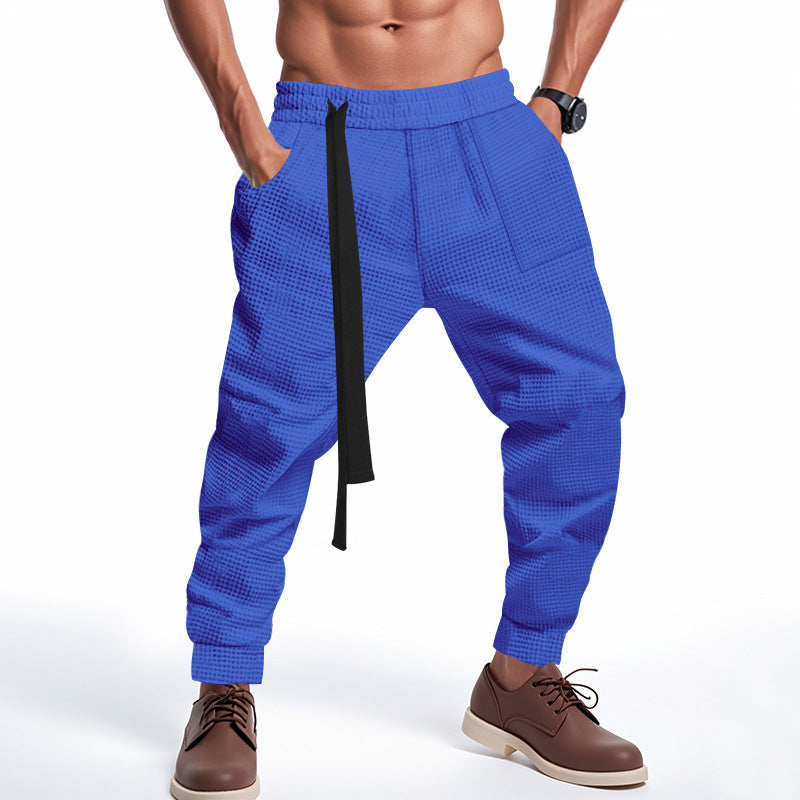 Herren lässige Freizeithose mit elastischem Bund und praktischen Taschen R&B