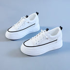 Damen modische Sneakers mit eleganter Plattform und atmungsaktiver Mesh-Oberfläche R&B