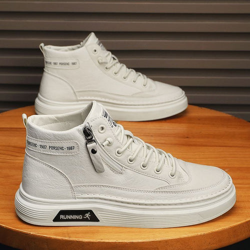 Damen Hohe Sneakers mit praktischem Reißverschluss und robustem Design R&B