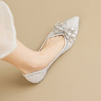 Damen Ballerinas mit funkelndem Strass-Design