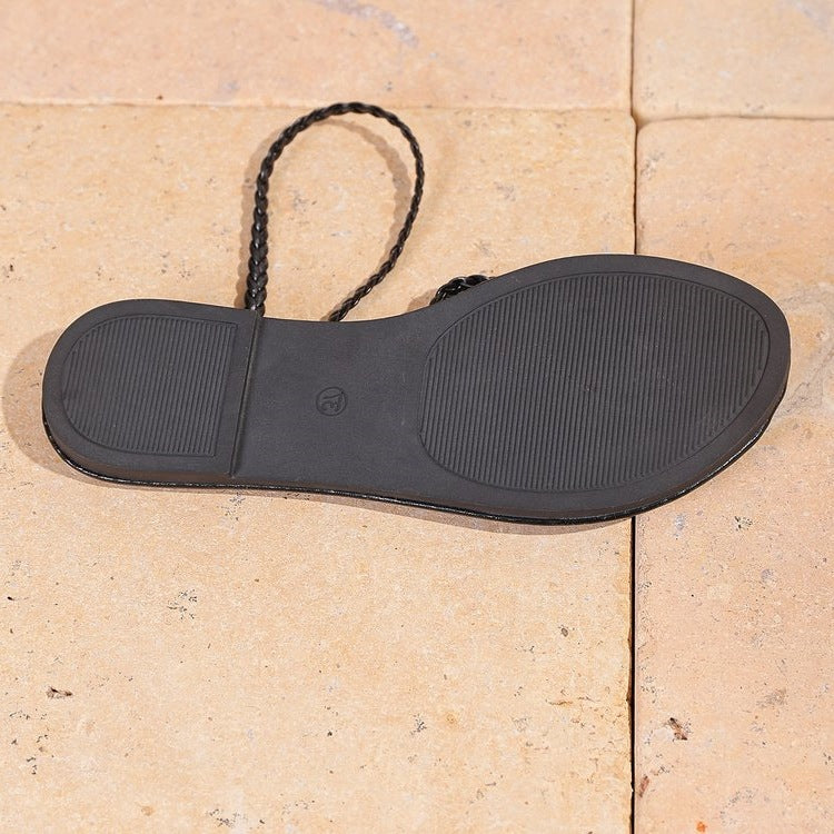 Damen Riemchen-Sandalen mit geflochtenen Details R&B
