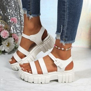 Damen Komfortable Riemensandalen mit robustem Profil R&B