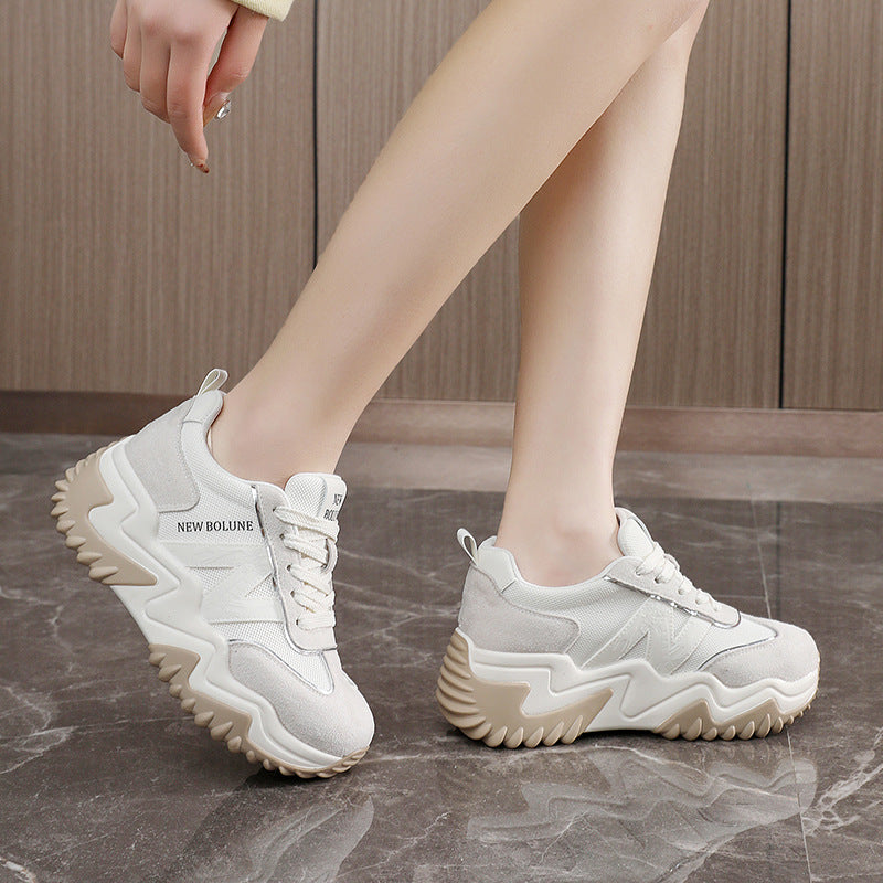 Damen Sportliche Chunky Sneakers mit ergonomischer Dämpfung und rutschfester Sohle R&B