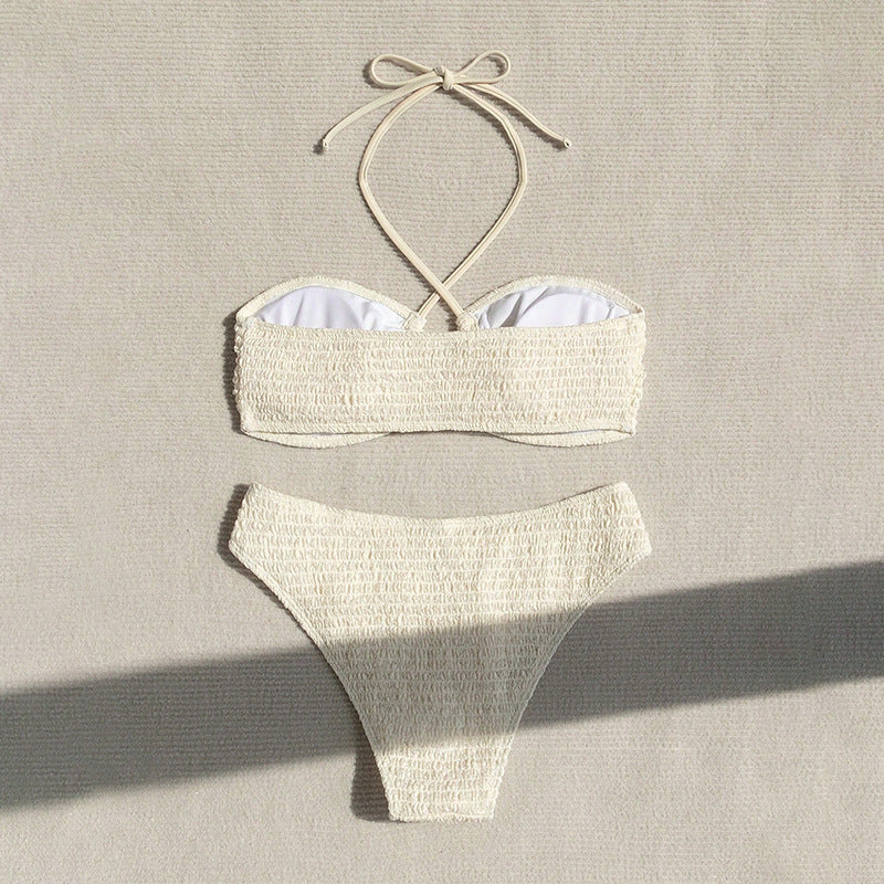 Damen Bikini-Set mit sportlichem Oberteil und verstellbarem Höschen R&B
