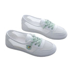 Damen Sportliche Sneakers mit atmungsaktiver Mesh-Oberfläche und floralem Detail