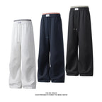Herren weite Freizeithose aus atmungsaktivem Baumwollmix mit elastischem Bund und seitlichen Taschen R&B