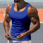 Herren Atmungsaktives Sport-Tanktop mit körperbetontem Schnitt R&B