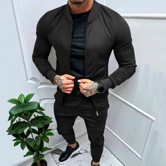 Herren Sportanzug mit modernem Schnitt und praktischen Reißverschlusstaschen R&B