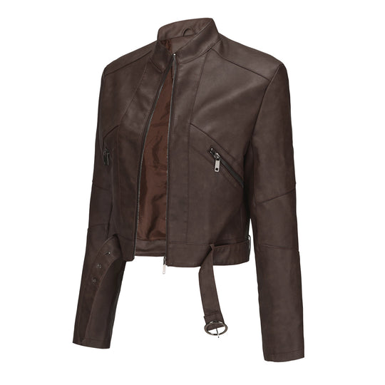 Damen moderne croppedjacke mit stylischem Detail R&B