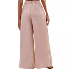 Damen Weite Palazzo-Hose mit hoch geschnittenem Bund und lässigem Schnitt R&B