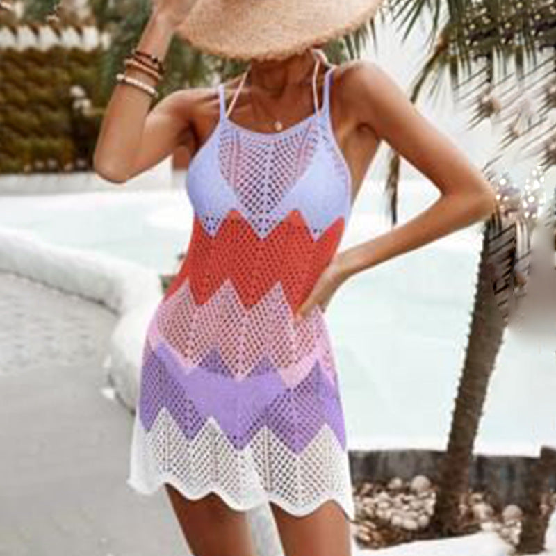 Damen modernes gehäkeltes Strandkleid R&B