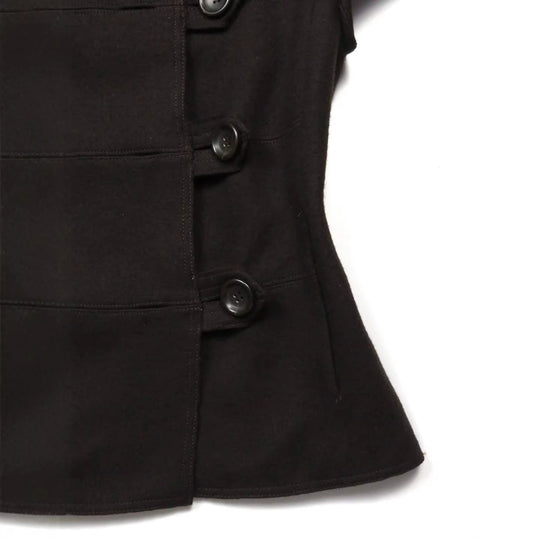 Damen Figurumspielende Kurzarmjacke mit Knopfdetails R&B