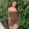 Damen Bodysuit mit schmalem Schnitt und feinen Spaghetti-Trägern R&B