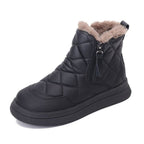 Damen warme Winterstiefel mit isolierender Fütterung und praktischem Reißverschluss R&B
