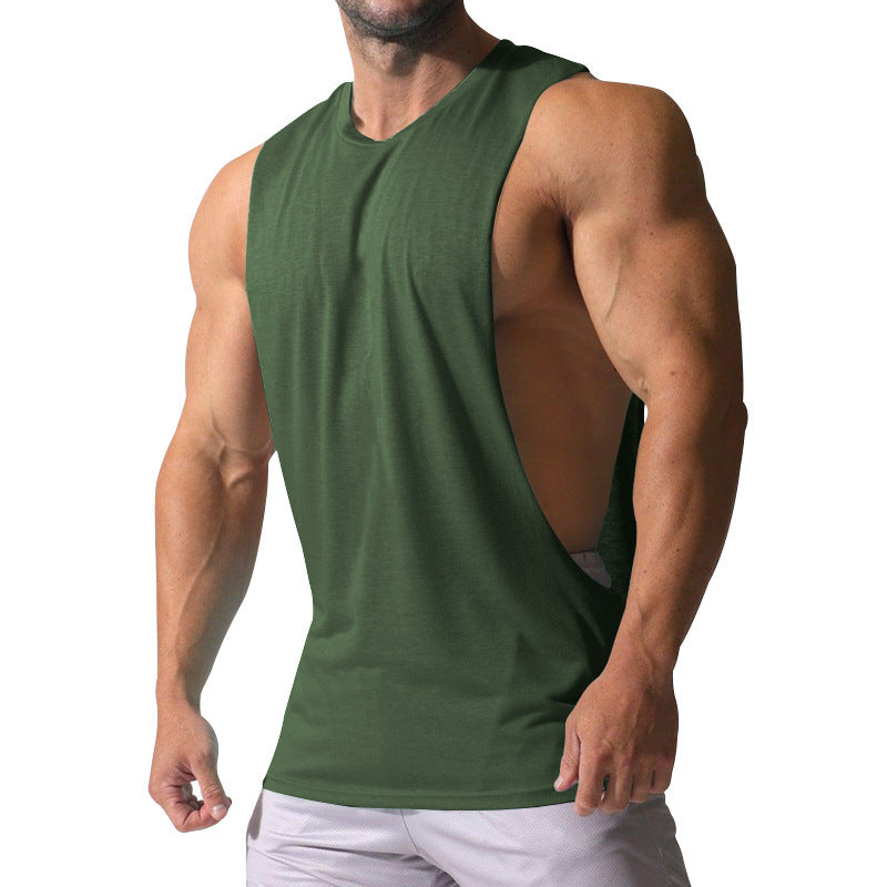 Herren Ärmelloses Sportshirt mit tiefem Rückenausschnitt und atmungsaktivem Material R&B