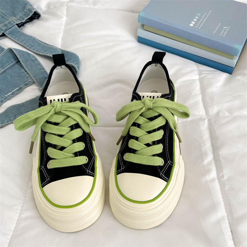 Damen Trendige Sneaker mit dicker Sohle und modischen Details