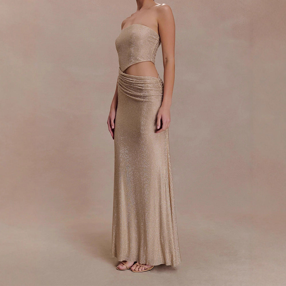Damen Glamouröses Abendkleid mit Raffungen R&B