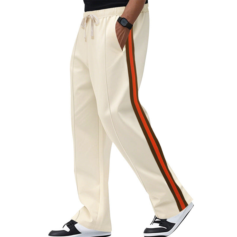 Herren Bequeme Freizeithose mit seitlichem Streifen R&B