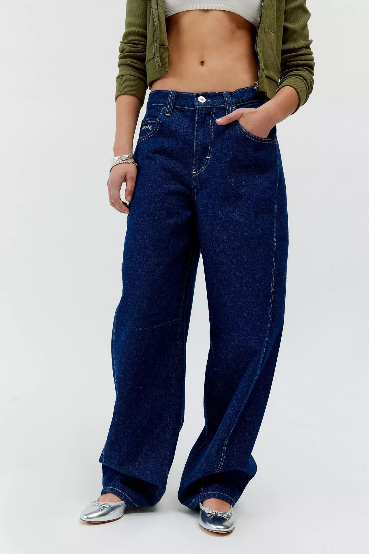 Damen Weite Jeans R&B
