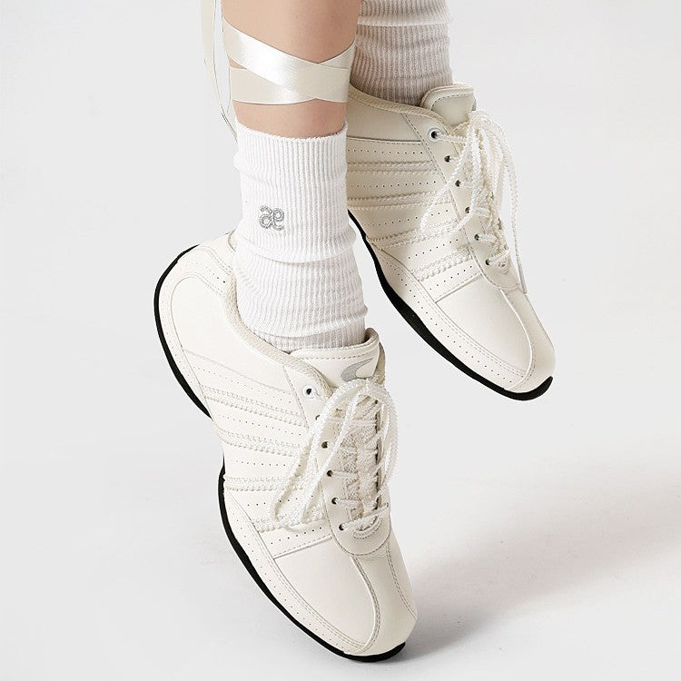 Damen sportliche Sneaker mit atmungsaktivem Obermaterial und rutschfester Sohle R&B