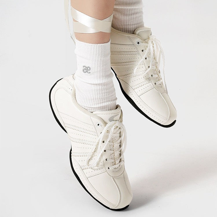 Damen sportliche Sneaker mit atmungsaktivem Obermaterial und rutschfester Sohle R&B