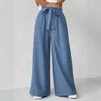Damen Weit geschnittene Hosen mit verstellbarem Bund R&B