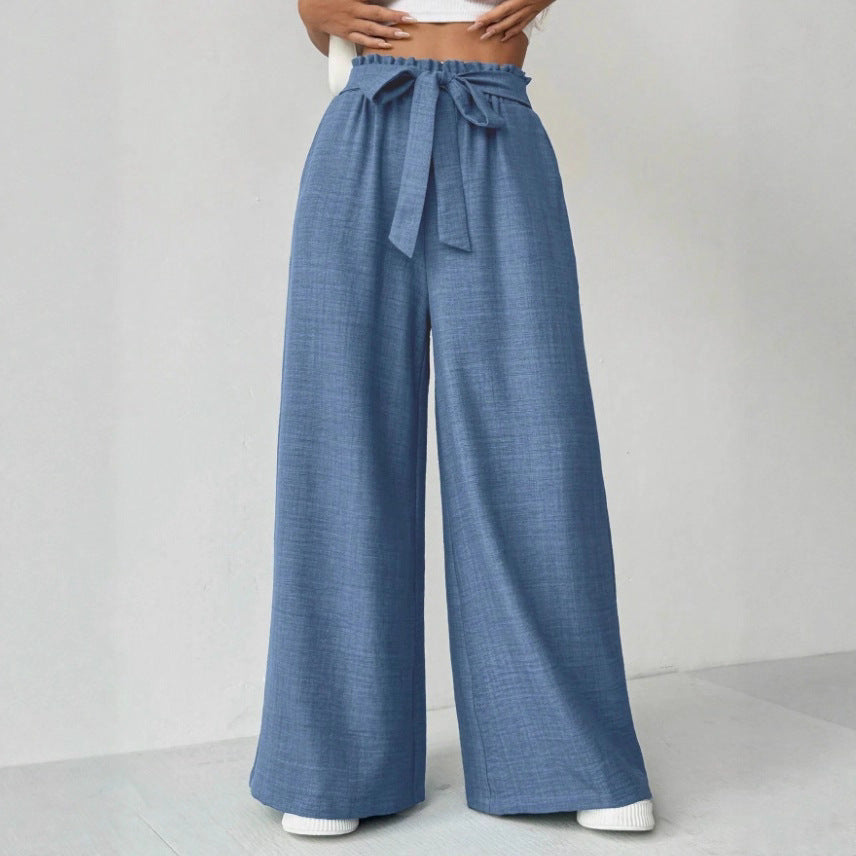 Damen Weit geschnittene Hosen mit verstellbarem Bund R&B
