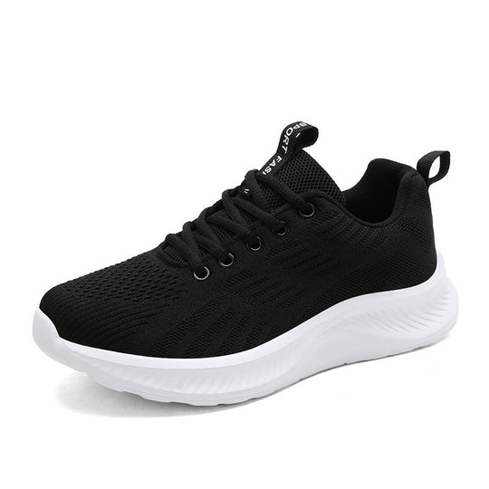 Damen nan ultraleichter Strick-Freizeitsneaker mit ergonomischer Dämpfungskernsohle und Zuglasche R&B